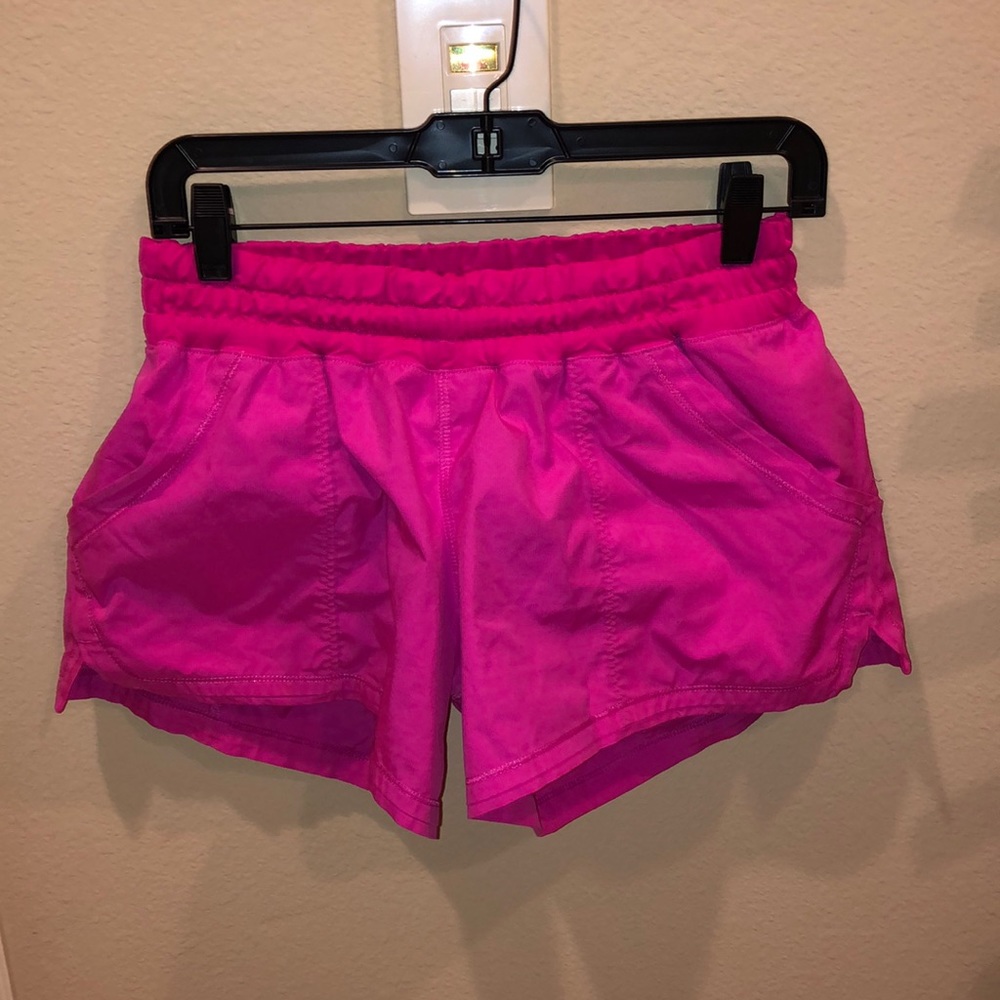 Lululemon pink shorts with pockets